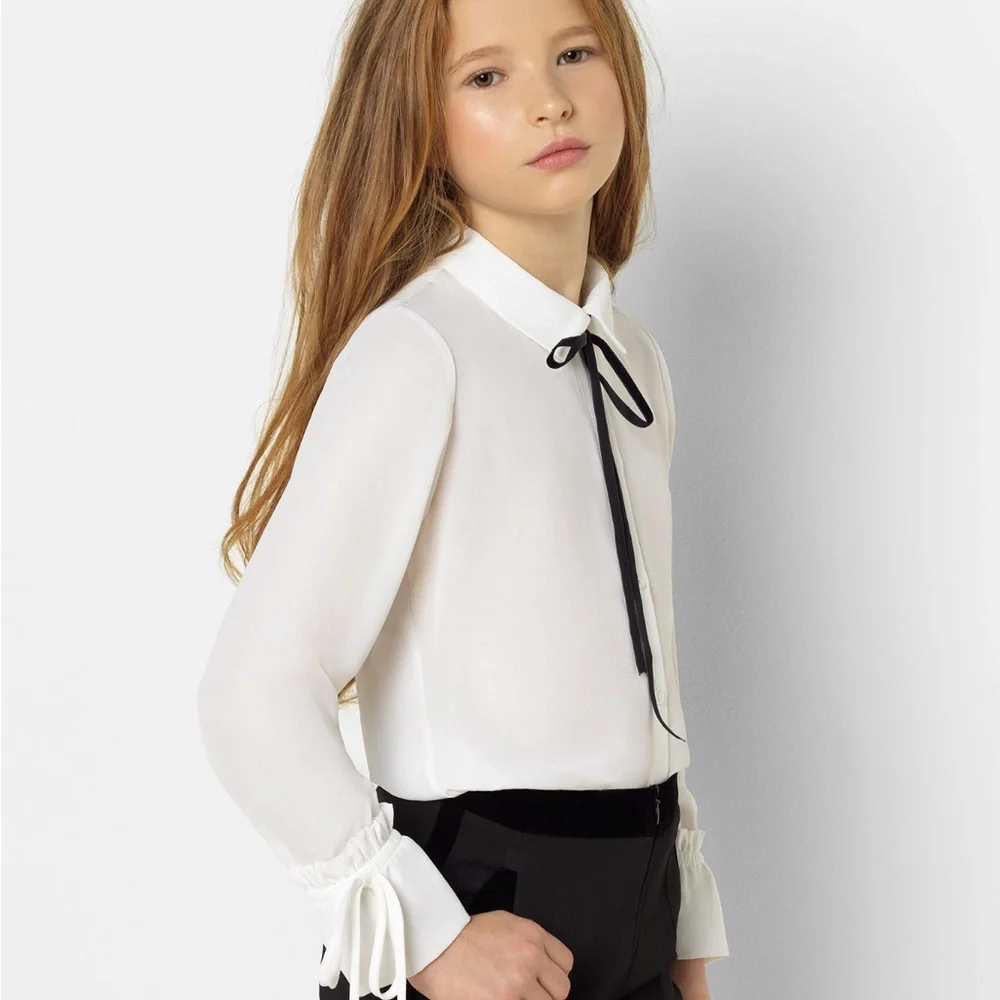 Paisley of London Girls Black Tuxedo-Style Matching 4 Piece Suit Set Size 7